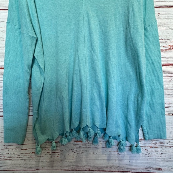 Lilly Pulitzer Martine Sweater in Heathered Aqua Sky Sz L - Picture 6 of 11